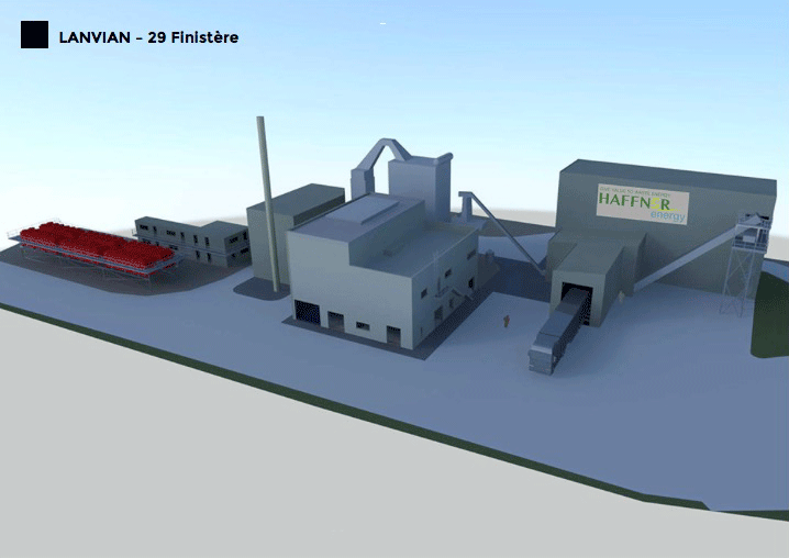 Centrale de cogénération biomasse à Lanvian